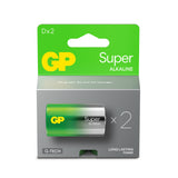 GP Super Alkaline D-paristo, 13A/LR20, 2-pack
