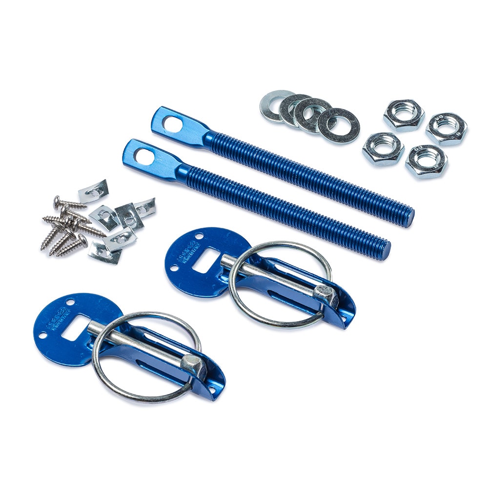 Konepellin lukko Sparco, alumiini, sininen