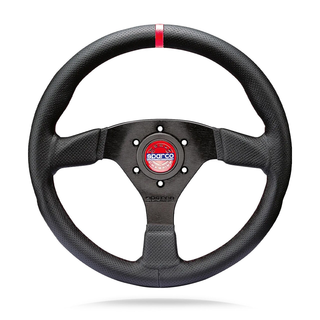Ohjauspyörä Sparco 383 CHAMPION, litteä musta