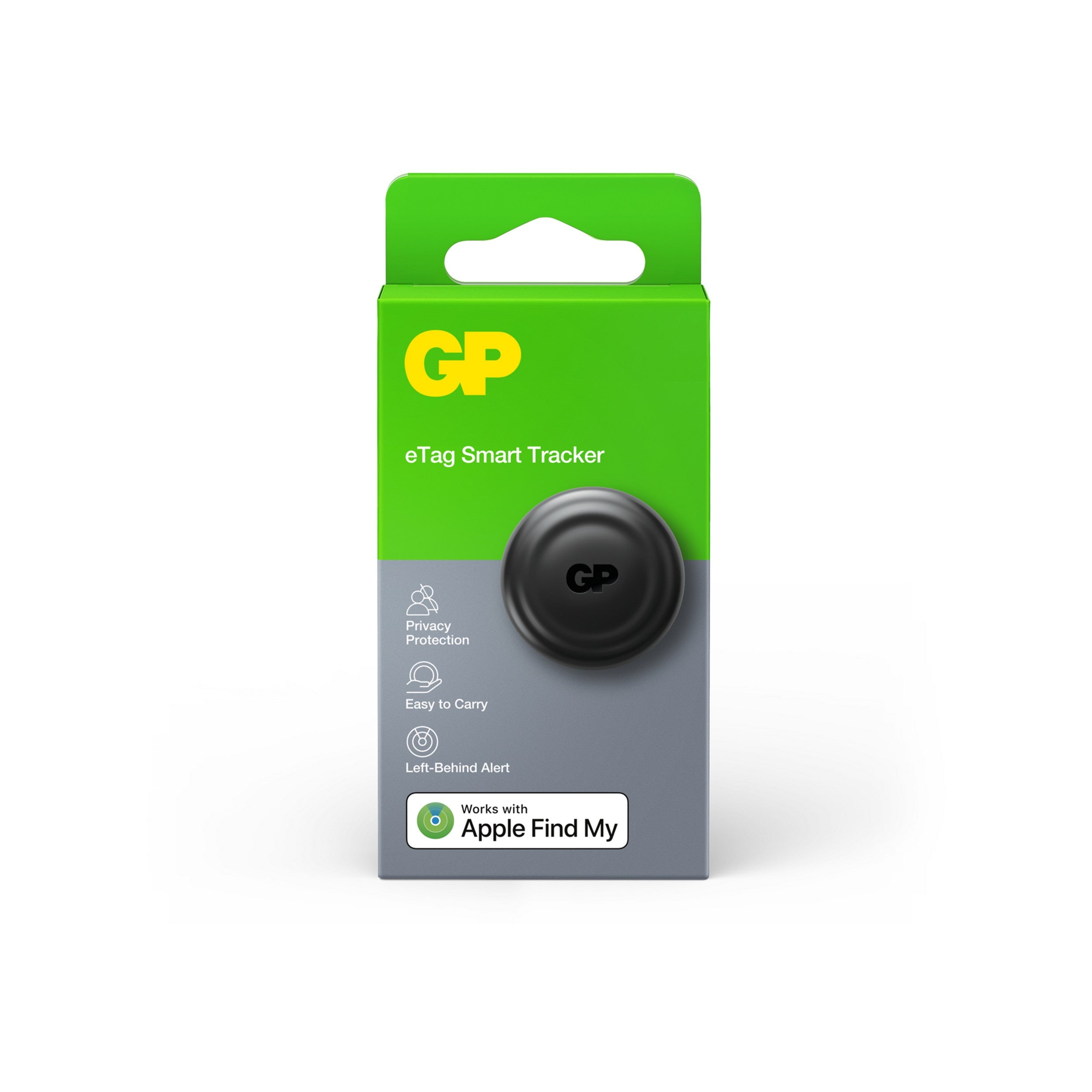 GP eTag Smart Tracker musta