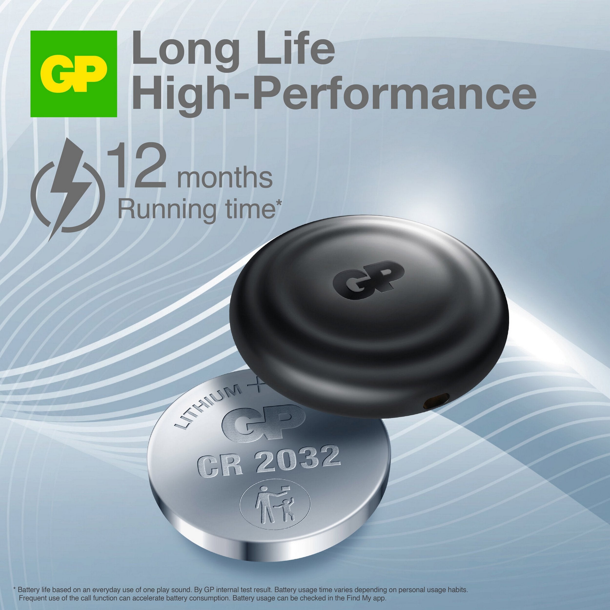 GP eTag Smart Tracker musta