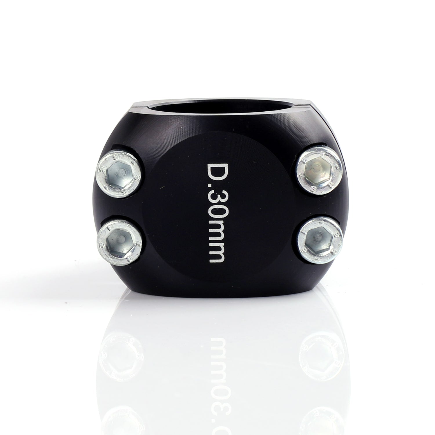 Putkikiinnike, alumiini musta 30 mm