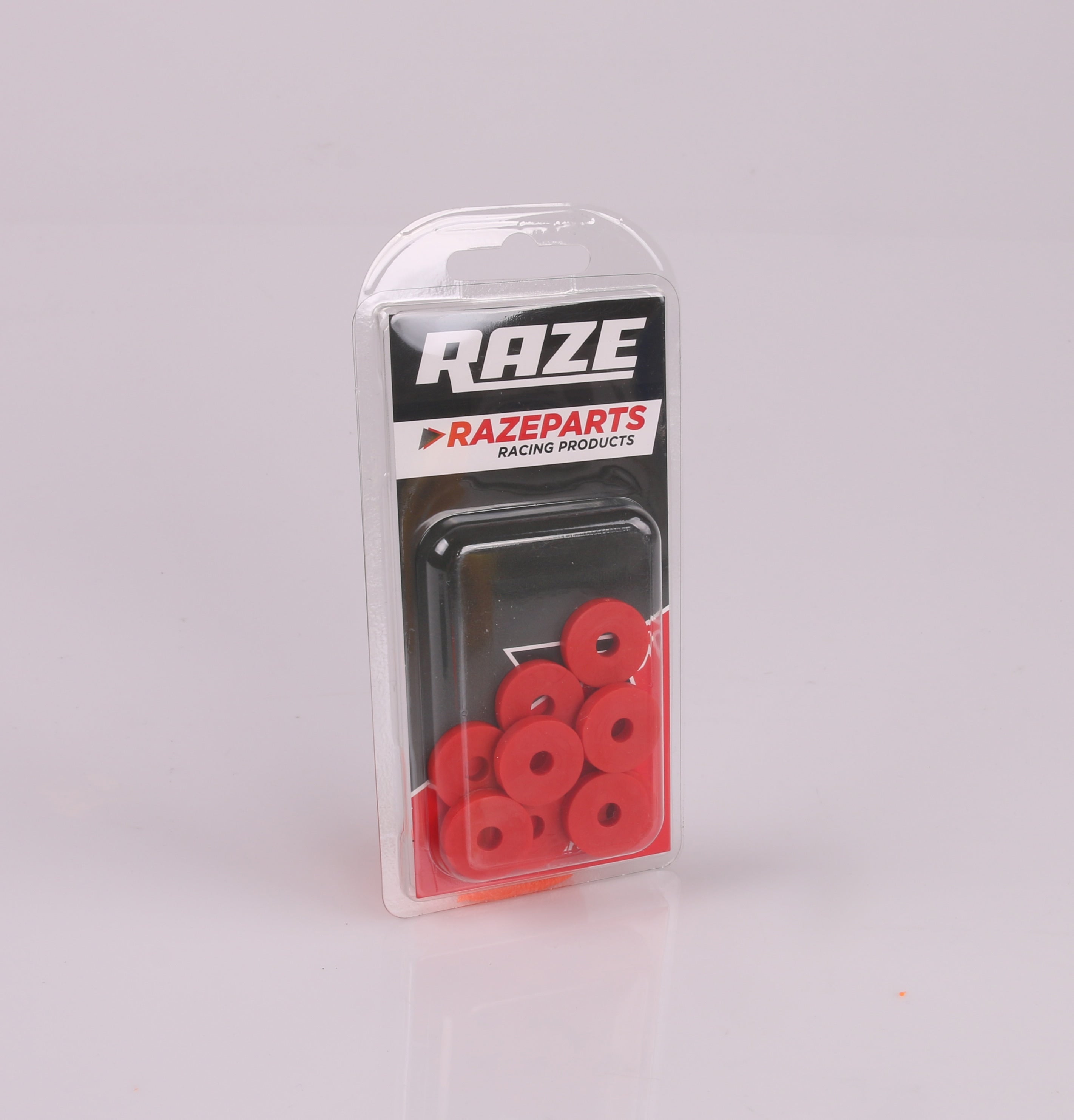 Gummibricka 6x20mm Röd 10-Pack