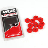Gummibricka 6x20mm Röd 10-Pack