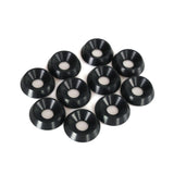 Upotettu alumiinialuslevy 6x18mm, musta, 10-pakkaus