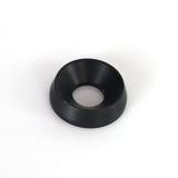 Upotettu alumiinialuslevy 8x19 mm, musta, 10-pakkaus