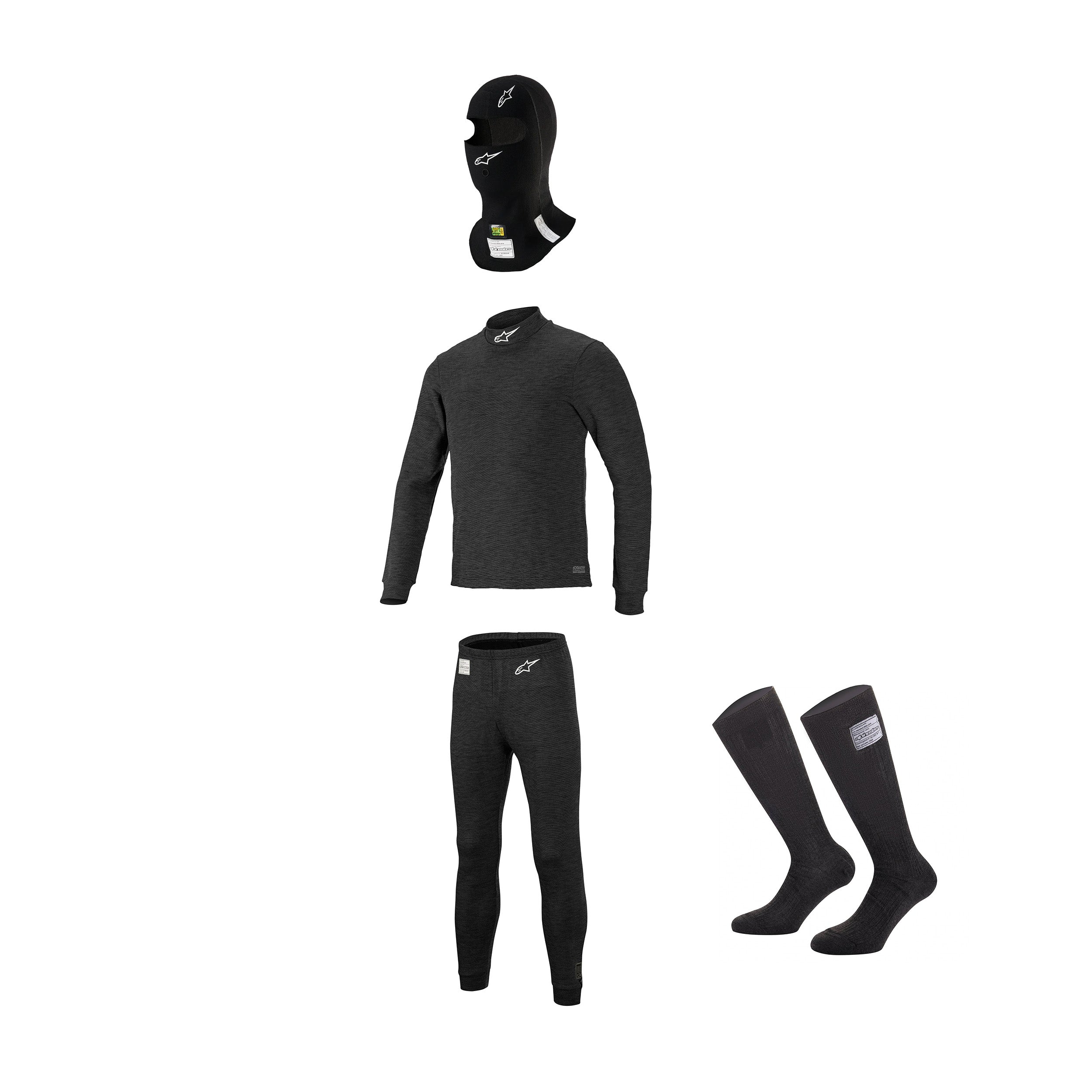 Alusvaatteiden paketti Alpinestars V3 Musta