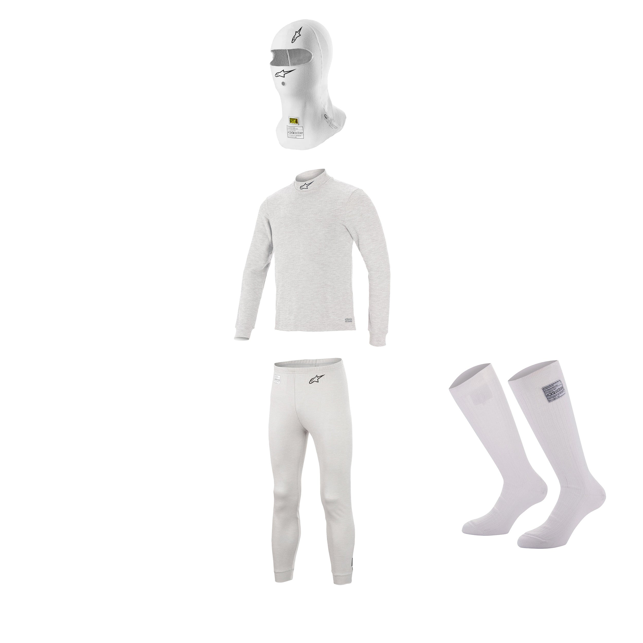 Alusvaatteiden paketti Alpinestars V3 Valkonen