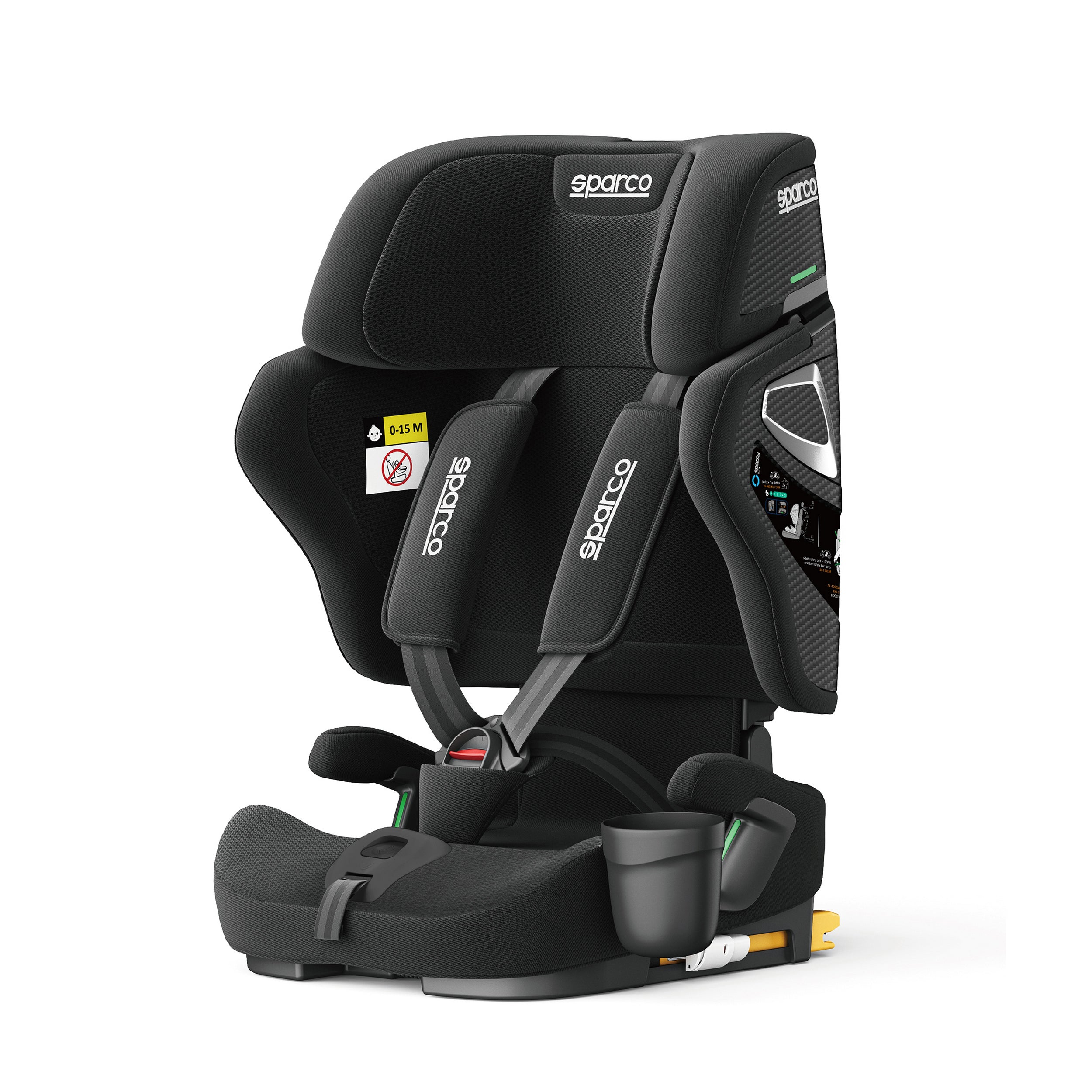 Turvaistuin Sparco SK8000I (ECE R129/03 - 76-150 cm), musta