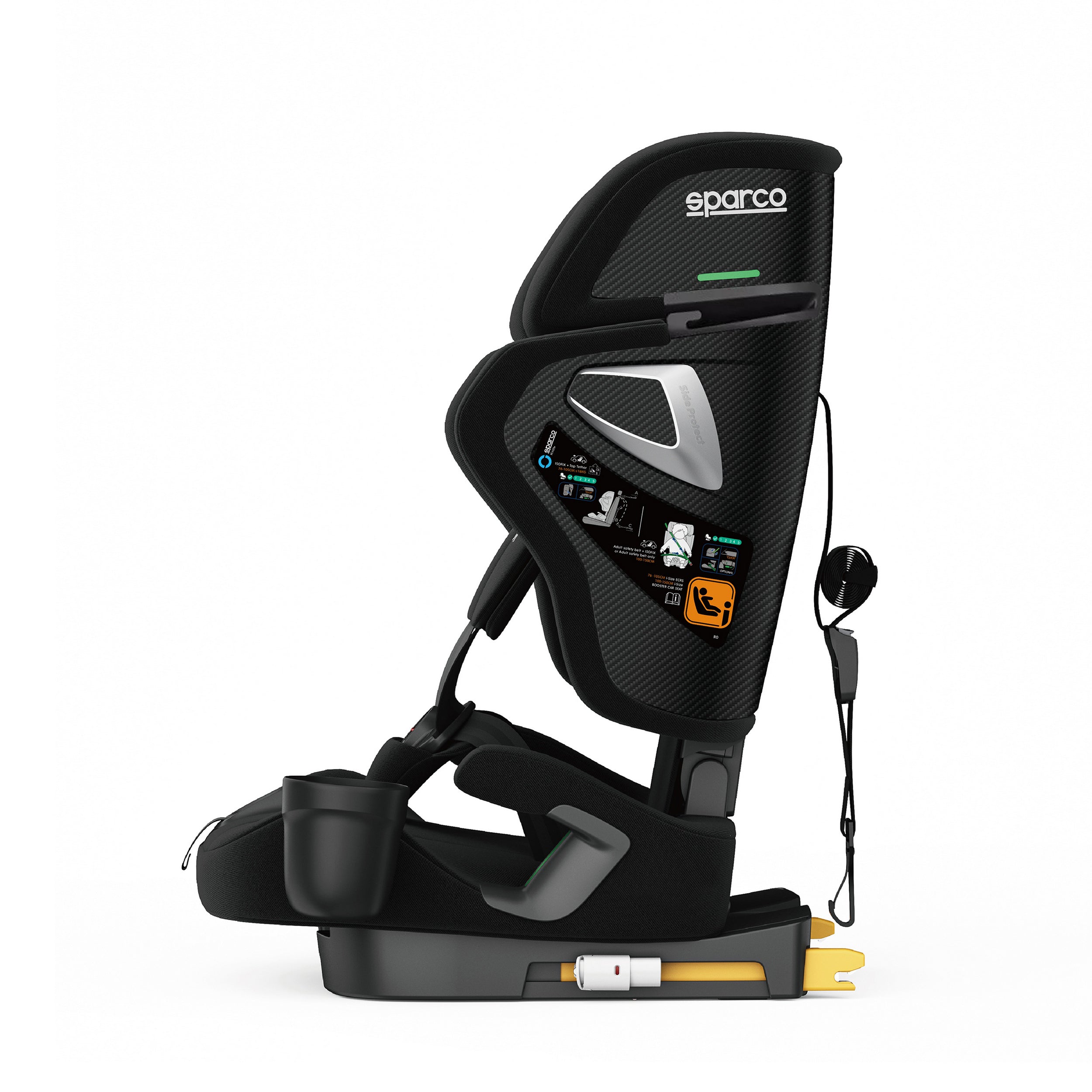 Turvaistuin Sparco SK8000I (ECE R129/03 - 76-150 cm), musta