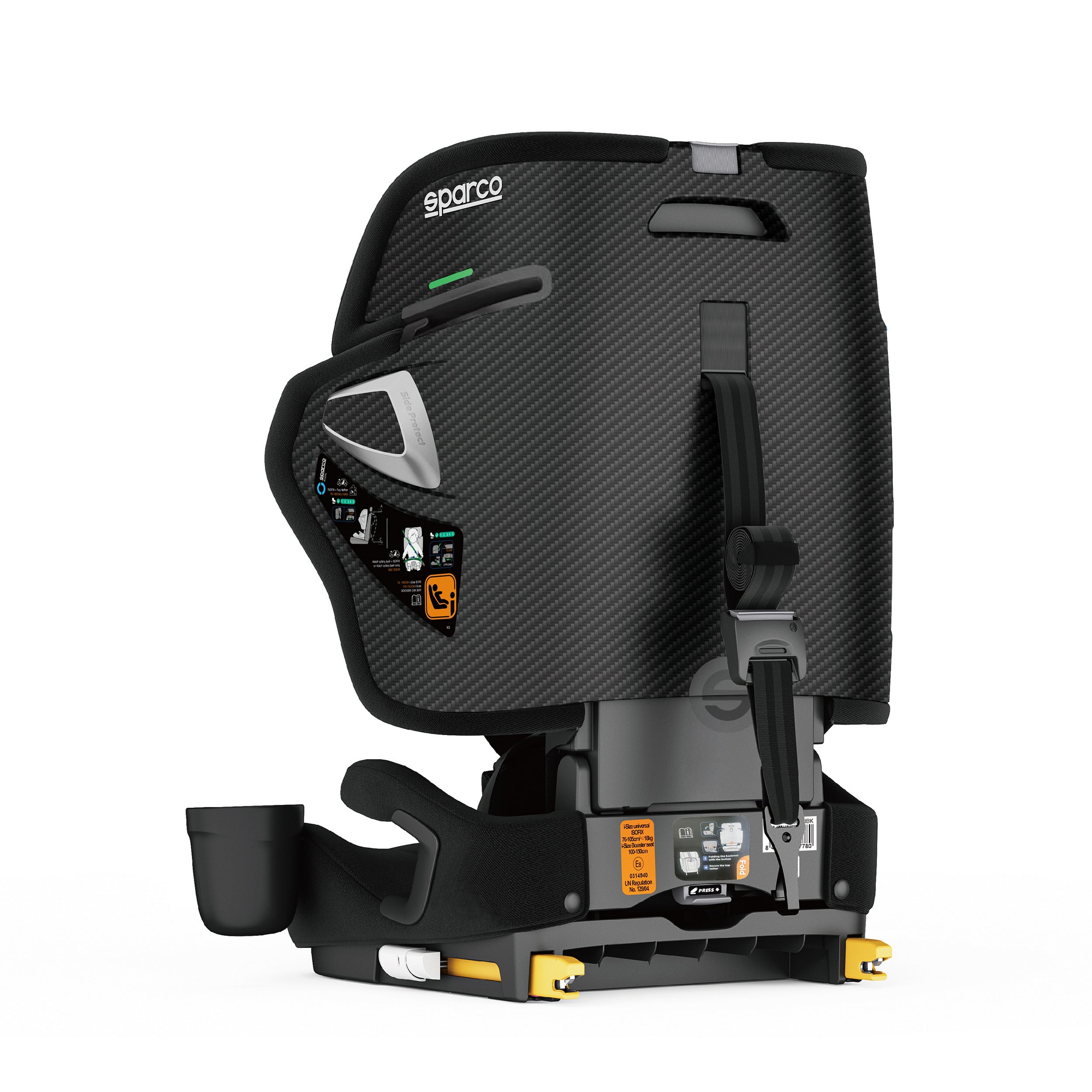 Turvaistuin Sparco SK8000I (ECE R129/03 - 76-150 cm), musta