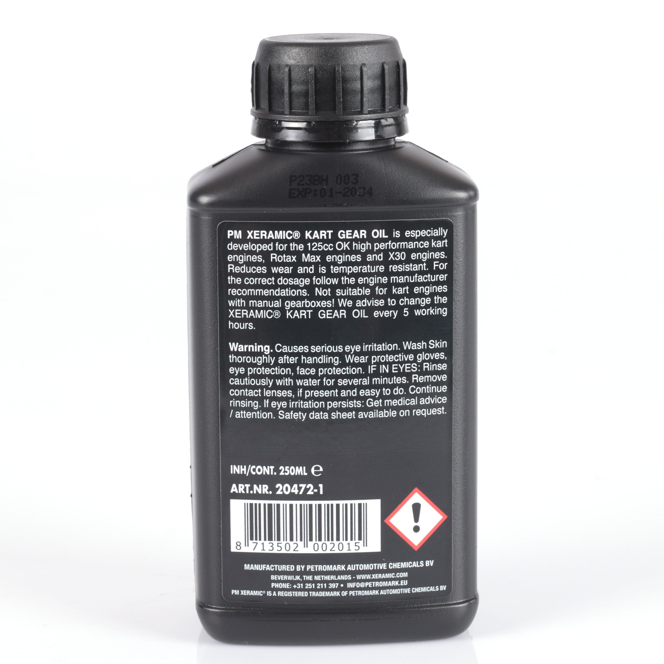 Xeramic Kart Tec vaihdevaihteistoöljy Rotax, X30, OK 250 ml