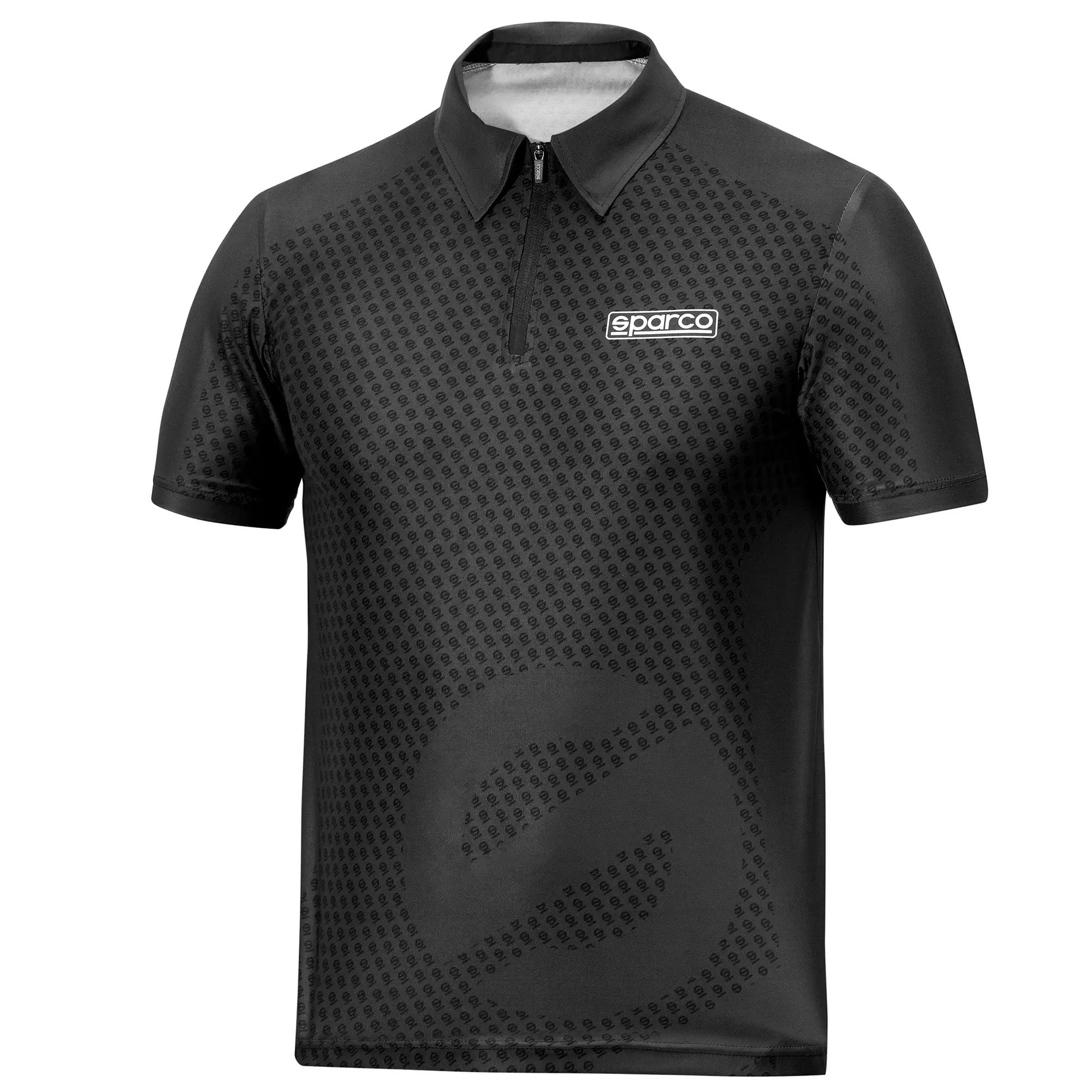 Polo Zip Sparco Svart