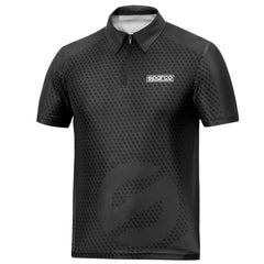 Polo Zip Sparco Svart