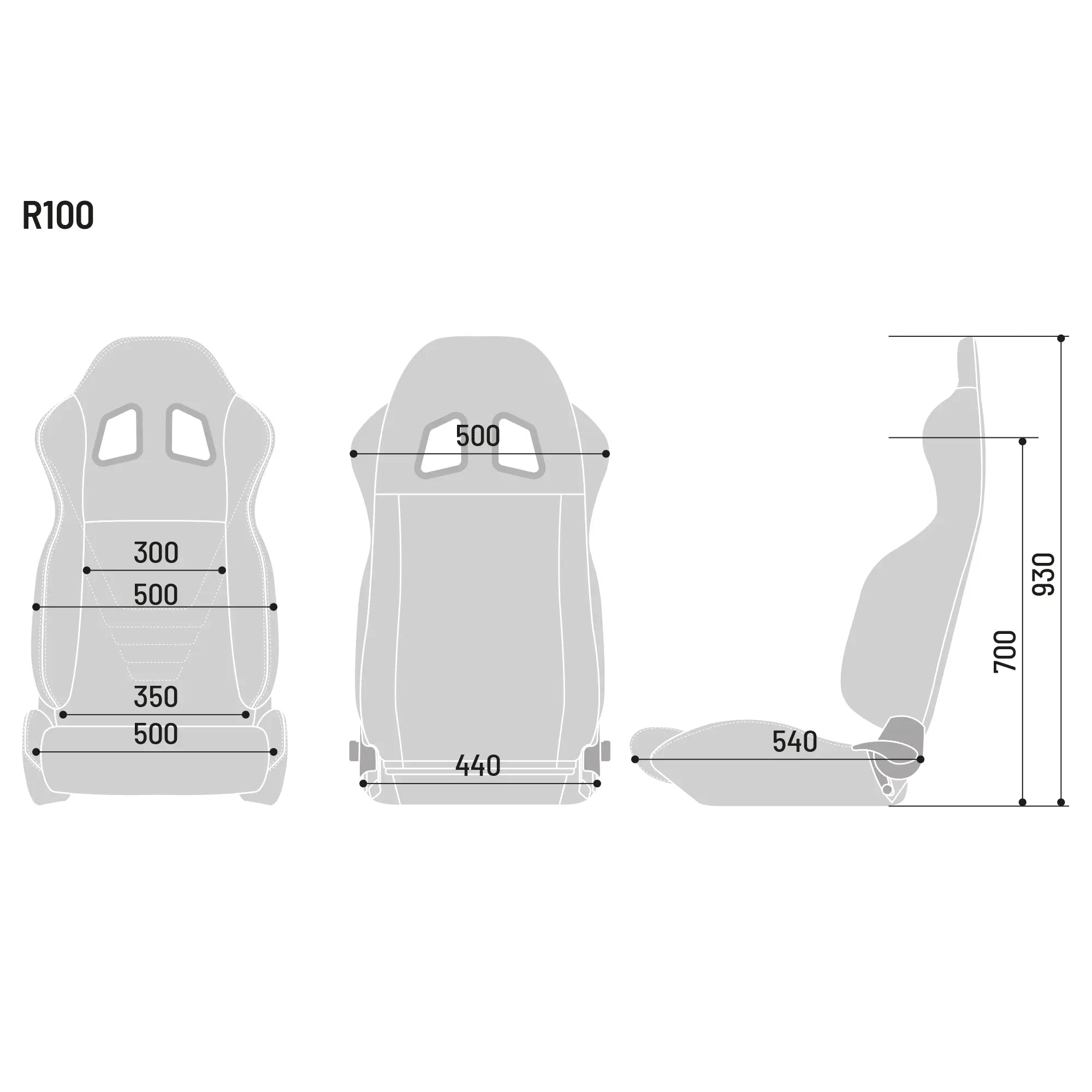 Penkit Sparco R100 Musta