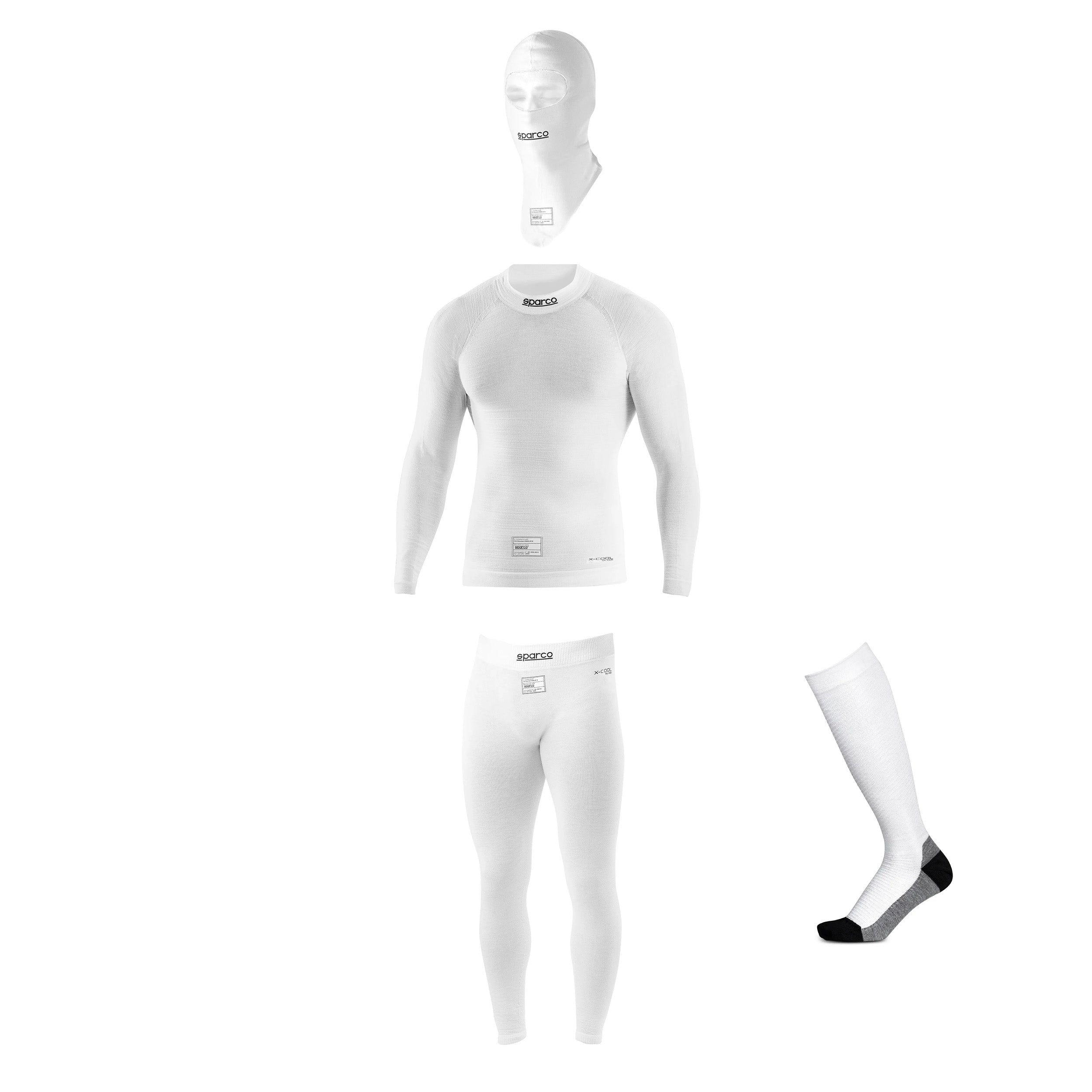 Alusvaatteiden paketti Sparco RW-11 Valkonen