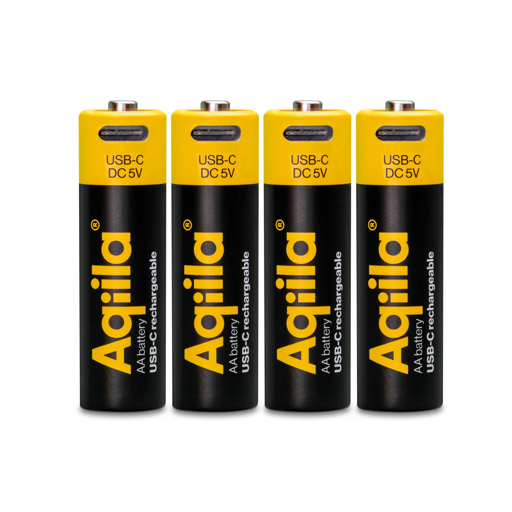 Aqiila Ladattava USB-C Litium-akku AA 1.5V 4 kpl pakkaus