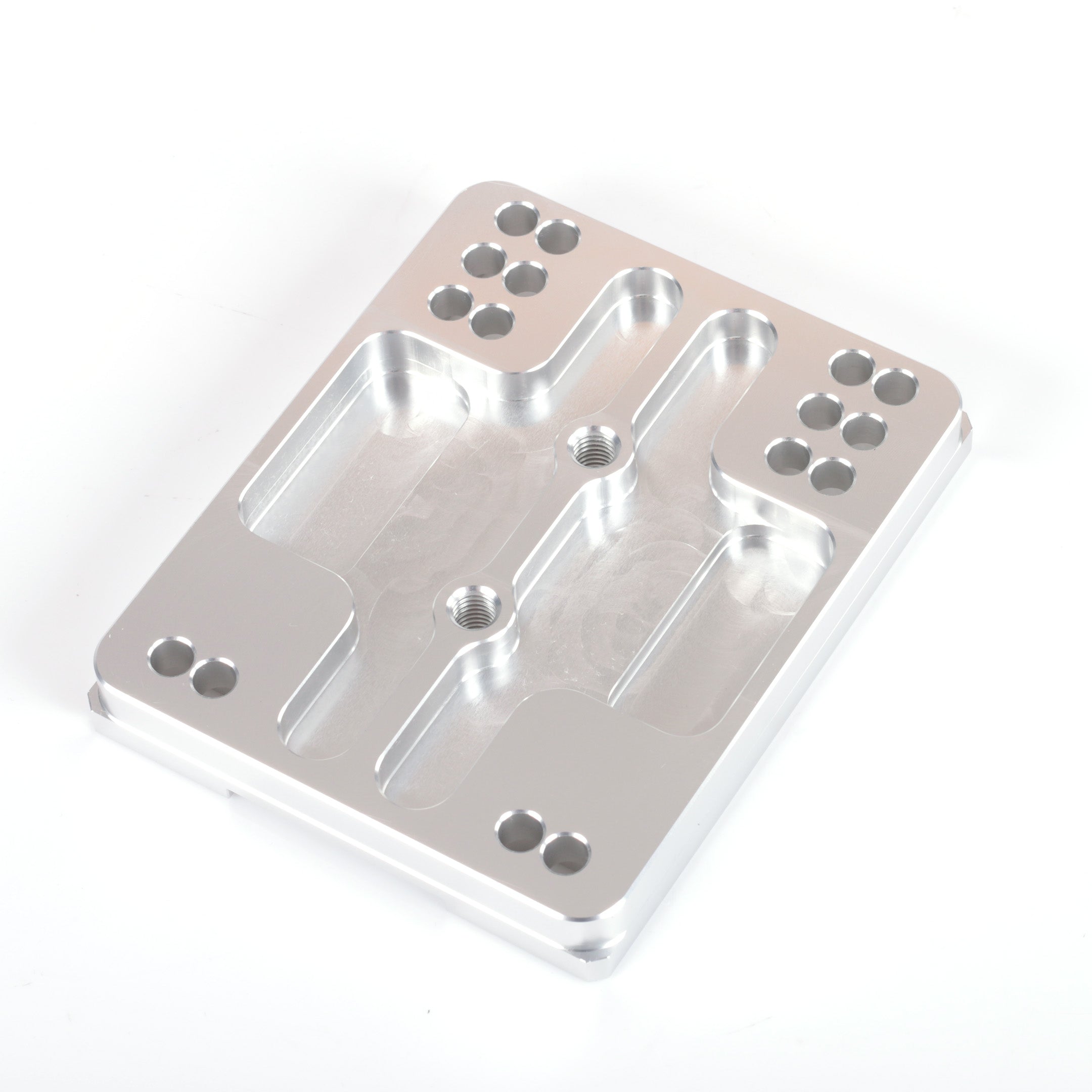 Motorplatta övre,plan, För Justerbart Fäste, Aluminium