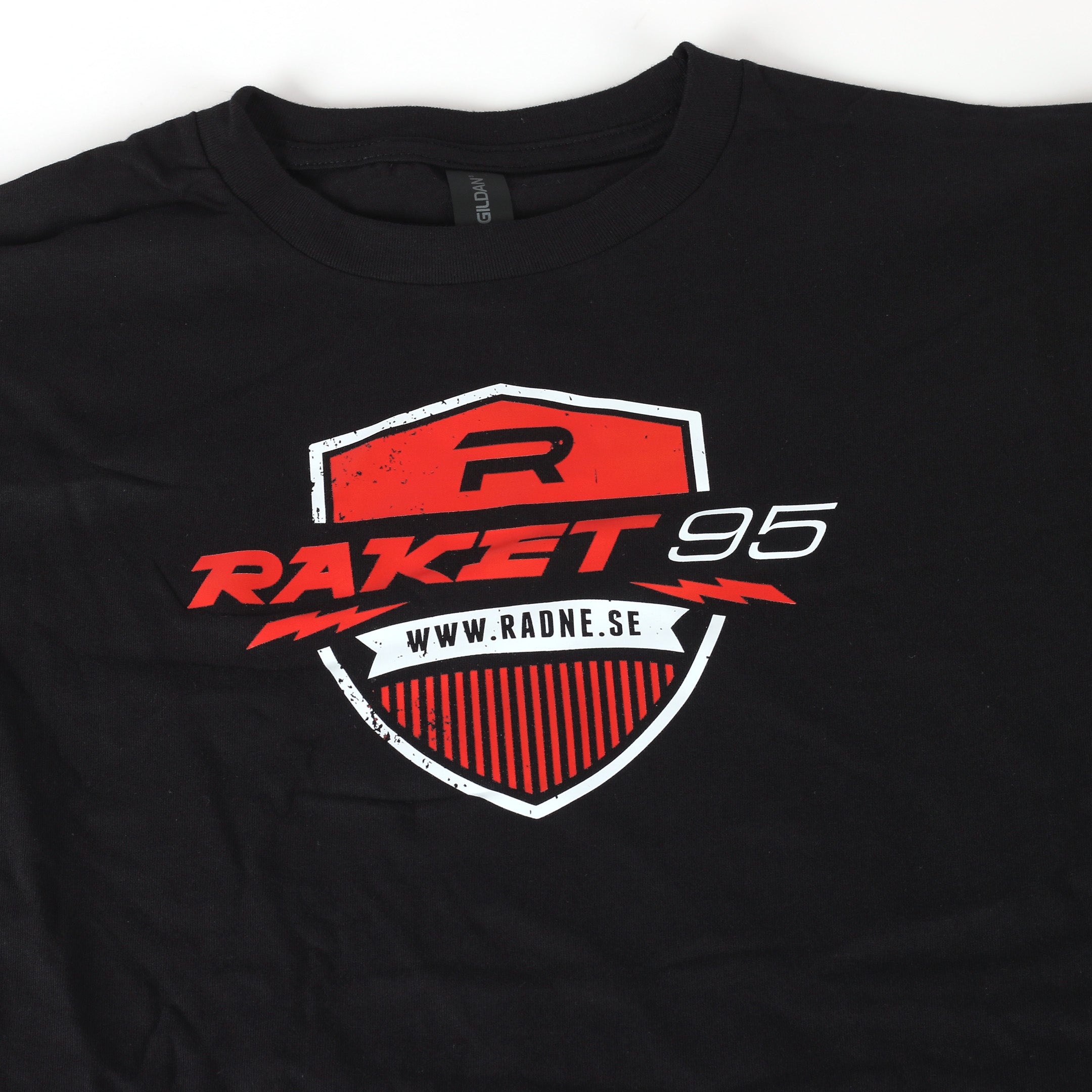 Raket T-paita, musta, lapset XL